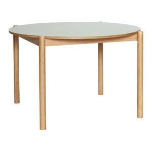 Okrúhly jedálenský stôl z dubového dreva ø 115 cm Oblique – Hübsch vyobraziť