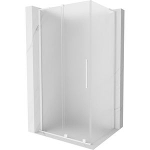MEXEN/S - Velar L sprchovací kút, posuvné dvere 90 x 80, dekor, biela 871-090-080-33-20 vyobraziť
