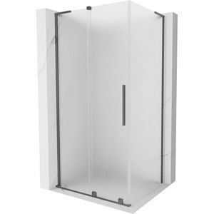 MEXEN/S - Velar L sprchovací kút, posuvné dvere 100 x 85, dekor, grafit metal 871-100-085-33-95 vyobraziť