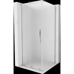 MEXEN/S - Velár sprchovací kút, posuvné dvere 100 x 100, dekor, chróm 871-100-100-31-01 vyobraziť