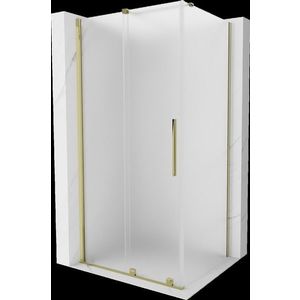 MEXEN/S - Velár sprchovací kút, posuvné dvere 100 x 85, dekor, zlato 871-100-085-31-50 vyobraziť