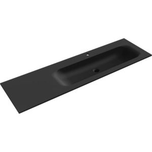 MEXEN - Vela umývadlo zapustené do dosky pravá 161 x 46, 5, čierna mat 25231671P vyobraziť
