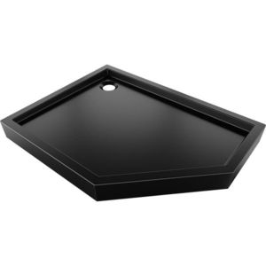 MEXEN - Flow+ päťboká sprchová vanička ľavá 80 x 100, čierna mat 46P708010LH vyobraziť