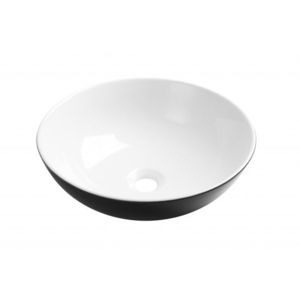 INVENA - Umývadlo na dosku DOKOS 39, 5 cm, čierna biela CE-19-041-C vyobraziť