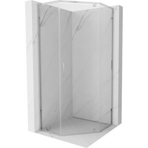 MEXEN - Exo sprchovací kút päťboký krídlový 100 x 100, transparent, chróm 812-100-100-01-00 vyobraziť