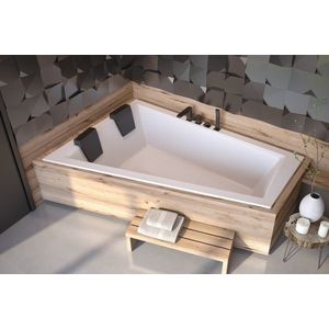 BESCO - Asymetrická vaňa INTIMA DUO SLIM - Nožičky k vani - S nožičkami, Rozmer vane - 170 × 125 cm, Spôsob prevedenia - Ľavé VANINTID17SLIML + OLVPINOZSTELID vyobraziť