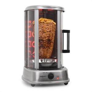 OneConcept Kebap Master Pro, vertikálny gril, 1500 W, strieborný vyobraziť