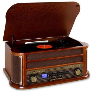 Auna Belle Epoque 1908, retro stereo zariadenie, bluetooth vyobraziť