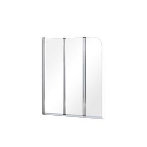 BESCO - Vaňová zástena PRIME 3 - FARBA rámu - Chróm / Leštený hliník (ALU), Rozmer A - 120 cm, Smer zatvárania - Univerzálne Ľavé / Pravé, Výplň - Číre bezpečnostné sklo - 5 mm BCPRIM12CC vyobraziť