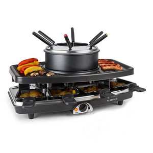 Klarstein Entrecote, raclette gril s fondue 2 v 1, 1100 W, prírodný kameň, pre 8 osôb vyobraziť