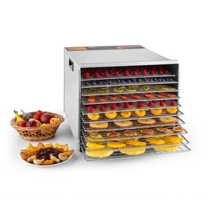 Klarstein Fruit Jerky Steel 10, sušička ovocia, 1000 W, 10 poschodí vyobraziť