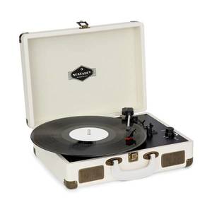 Auna Nostalgy by Peggy Sue retro gramofón platne USB AUX krémová/vzhľad mosadze vyobraziť