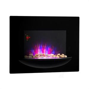Klarstein Feuerschale, elektrický krb, 1800 W, nástenný, ilúzia plameňov, dekoračné kamene, čierny vyobraziť