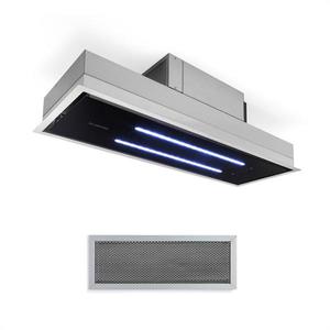 Klarstein High Line, digestor, 90 cm, stropný, 410 m³/h, ďiaľkové ovládanie, čierny vyobraziť