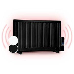 OneConcept Wallander, olejový radiátor, 800 W, termostat, olejové vyhrievanie, ultra plochý dizajn, čierny vyobraziť