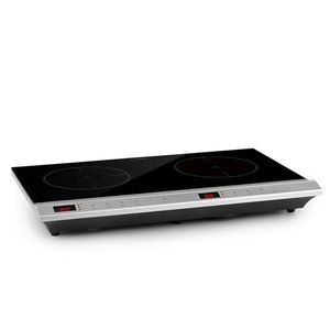 Klarstein MisterCook Duo, infračervená varná doska, 3000 W, 90 - 650 °C, časovač vypnutia, strieborná vyobraziť