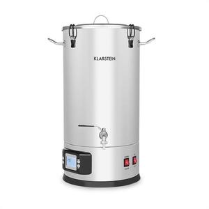Klarstein Maischfest 35, sladový kotol, 5 dielov, 35 l, 1500/3000 W, dotykový LCD, nehrdzavejúca oceľ vyobraziť