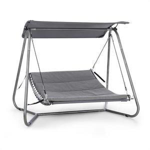 Blumfeldt Garden Grove, záhradné ležadlo, swing bed, oceľový rám, slnečná strecha, polyester, antracit vyobraziť