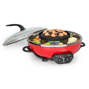 Klarstein Szechuan, hot pot a grilovacia platňa, objem 5 l, 1350 W, 600 W, červená vyobraziť