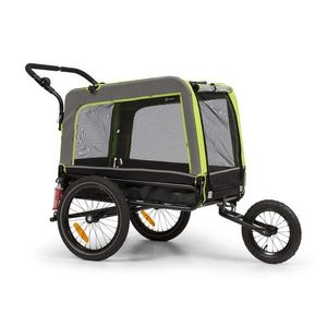 KLARFIT Husky Vario, 2-v-1, príves pre psa, bugina pre psov, cca 240L, 600D, Oxfort, zelený vyobraziť