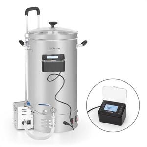 Klarstein Brauheld Pro, sladový kotol, 30 l, 2500 W, 30 – 100 °C, obehové čerpadlo, nehrdzavejúca oceľ vyobraziť