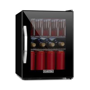 Klarstein Beersafe M Onyx, chladnička, energet. trieda C, LED, 2 kovové police, sklenené dvierka vyobraziť