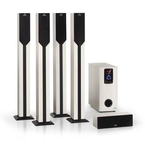 Auna Areal Elegance, 5.1-kanálový systém, 190 W, RMS, BT, USB, SD, AUX vyobraziť