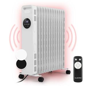 Klarstein Thermaxx Heatstream, olejový radiátor, 2500 W, 5-35 °C, 24-hod. časovač, biely vyobraziť
