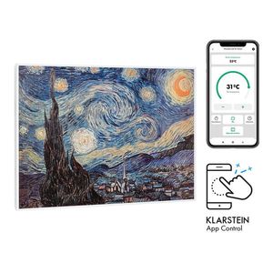 Klarstein Wonderwall Air Art Smart, infračervený ohrievač, 80 x 60 cm, 500 W, hviezdna noc vyobraziť