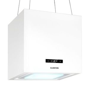 Klarstein Kronleuchter Smart, digestor, 40 cm, ostrovčekový, 595 m³/h, ovládánie cez aplikáciu, LED panel, biely vyobraziť