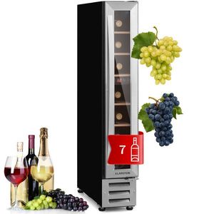 Klarstein Vinovilla 7 built-in Uno, vstavaná vinotéka, sklo, nehrdzavejúca oceľ vyobraziť