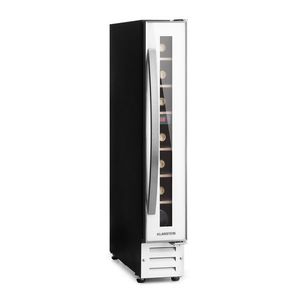Klarstein Vinovilla 7 built-in Uno Quartz, vstavaná vinotéka, biele sklo, nehrdzavejúca oceľ vyobraziť