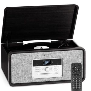 Auna Bella Ann, stereo systém, gramofón, rádio DAB+/UKW, USB, bluetooth vyobraziť