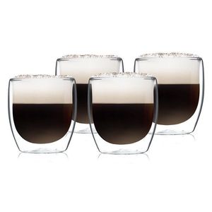 Klarstein Glaswerk Altino, dvojstenné termopoháre, 250 ml, ručná výroba, borosilikátové sklo vyobraziť