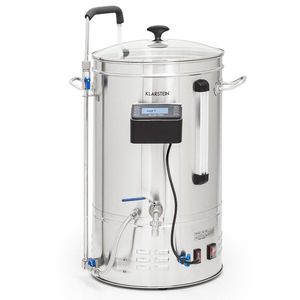 Klarstein Brauheld Smart 35, sladový kotol, 35 l, 2500 W, 100 °C, obehové čerpadlo, nehrdzavejúca oceľ vyobraziť