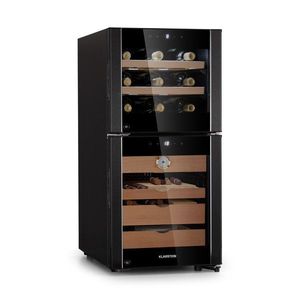 Klarstein El Dorado 89, humidor a chladnička na víno, 89 l, dotykové ovládanie, LED vyobraziť