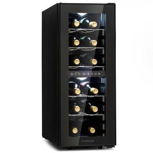 Klarstein Shiraz 12 Duo, vinotéka, 42 l, 12 fliaš, 2 zóny 5-12 / 12-18°C, dotykové ovládanie vyobraziť