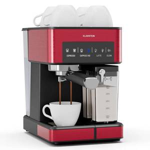 Klarstein 1, 8 l kávovar s napeňovačom mlieka, 20 barový pákový kávovar, malý kávovar na mletú kávu s výkonom 1350 W, baristický kávovar na ľadovú kávu cappuccino latte espresso vyobraziť