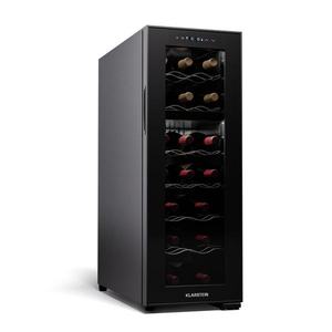 Klarstein Shiraz 18 Duo, chladnička na víno, 2 zóny, 58 l/18 fliaš, 5-18 / 5-18 °C, dotykové ovládanie vyobraziť