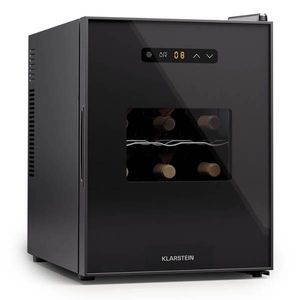 Klarstein Silent Vino 12 Uno, chladnička na víno, 31 l / 12 fliaš, 5-18 °C, dotykové vyobraziť