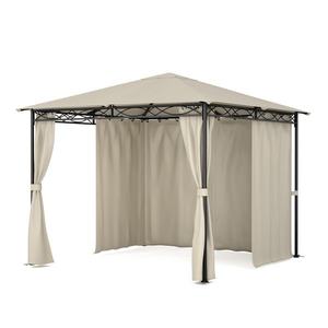 Blumfeldt Mondo, záhradný altánok, párty stan, 295 x 262 x 295, oceľ, polyester, béžový vyobraziť