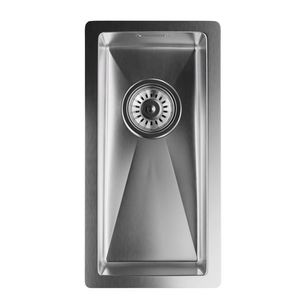 Klarstein TitanSteel Kuchynský drez 45 x 23 cm (DxŠ) s povrchom odolný voči hrdzi, poškriabaniu a teplu vyobraziť