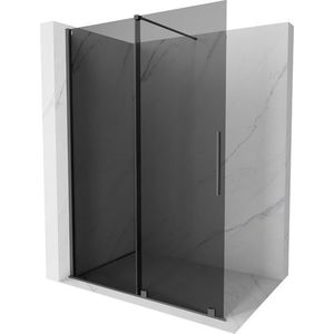 MEXEN/S - Velar Sprchová zástena posuvná Walk-in 150 x 200, grafit 8 mm, grafit metal 871-150-000-43-95 vyobraziť