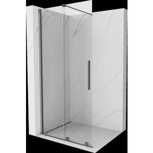 MEXEN/S - Velar Sprchová zástena posuvná Walk-in 80 x 200, transparent 8 mm, grafit metal 871-080-000-03-95 vyobraziť