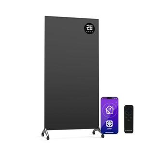 Klarstein Wonderwall Smart Bornholm Infračervený ohrievač, 1200 W, Inteligentné ovládanie, montáž na stenu, LED-Displej vyobraziť