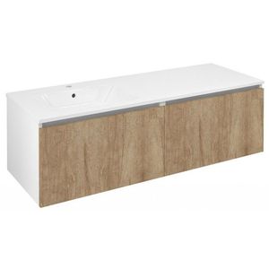 SAPHO - LOREA skrinka 140x46x51, 5cm (70+70cm), ľavá, dub alabama/biela matná LE070-2231-L-05 vyobraziť