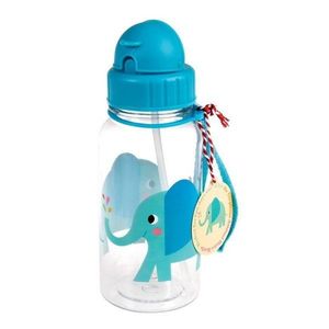 Modrá/tyrkysovomodrá tritanová detská fľaša 500 ml Elvis the Elephant – Rex London vyobraziť