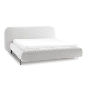 Béžová čalúnená dvojlôžková posteľ s úložným priestorom s roštom 180x200 cm Pointt – ELTAP vyobraziť
