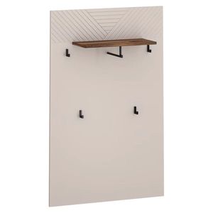 KONDELA Eyco 80 vešiakový panel 80 kašmír / dub castello vyobraziť