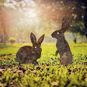 Decorative Garden Object Set (2 Pieces) Rabbits -A 01 vyobraziť